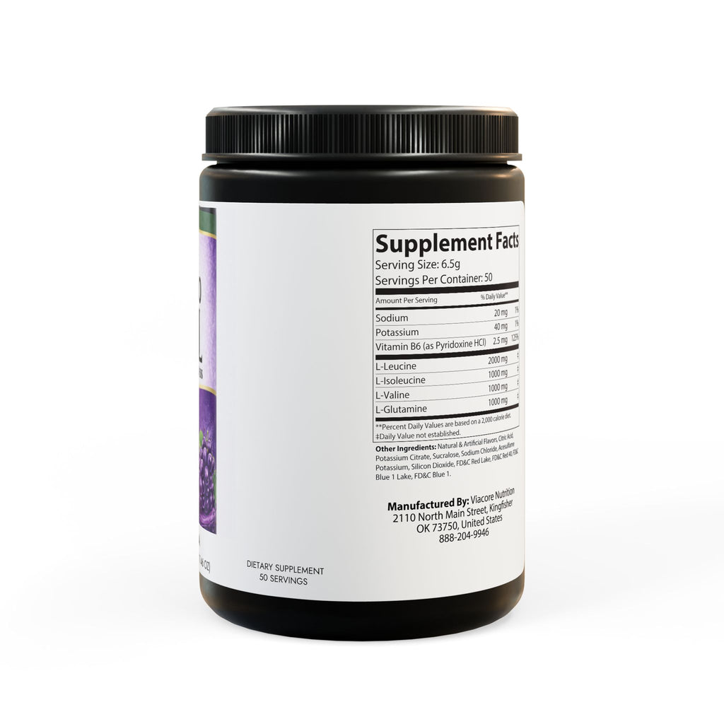 BCAA Supplement, Grape (325g, 11.46oz, 50 servings)