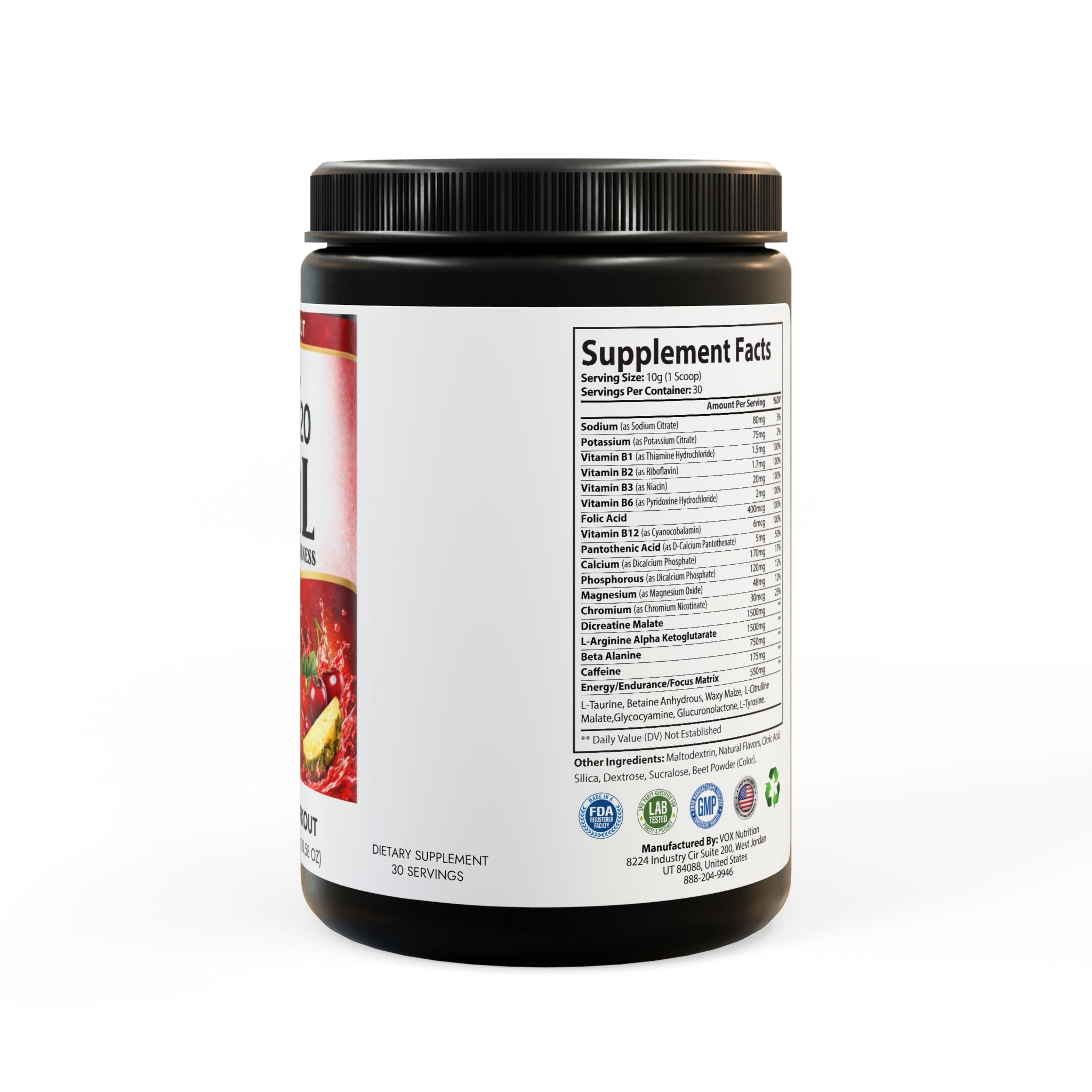 Pre-Workout Supplement, Watermelon (300g, 10.58oz)