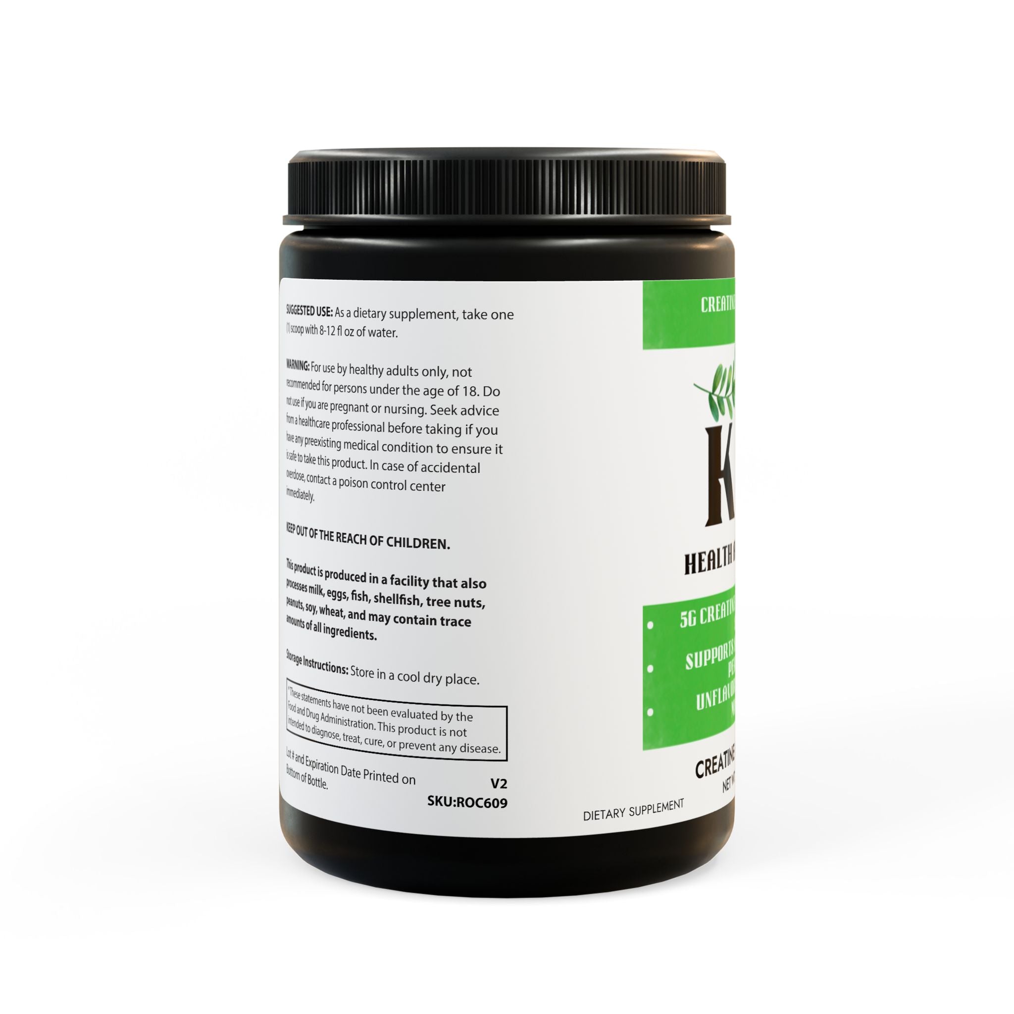 Creatine Monohydrate Supplement (300g, 10.58oz)